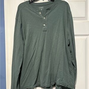 J. Crew Men's Sage Long Sleeve Henley
